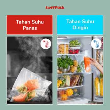 Gambar produk TaffPACK Plastik Vacuum Makanan Sealer Storage Bag 100 PCS 28x50cm - HK-08
