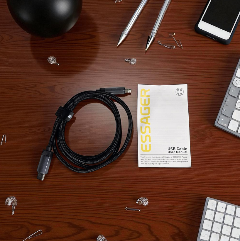 Gambar produk ESSAGER MacLe Kabel Data USB Type C to Lightning Fast Charging 29W 1M - ES-X64