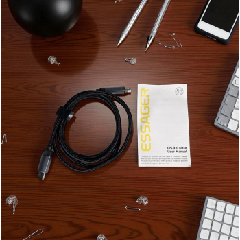 Gambar produk ESSAGER MacLe Kabel Data USB Type C to Lightning Fast Charging 29W 1M - ES-X64