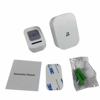 Gambar produk KERUI Bell Pintu Wireless Doorbell Waterproof 60 Tunes 1 Receiver - F53