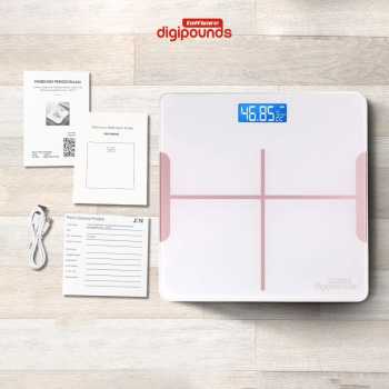 Gambar produk Taffware Digipounds Timbangan Badan Digital Scale 180kg Rechargeable Version - CB510