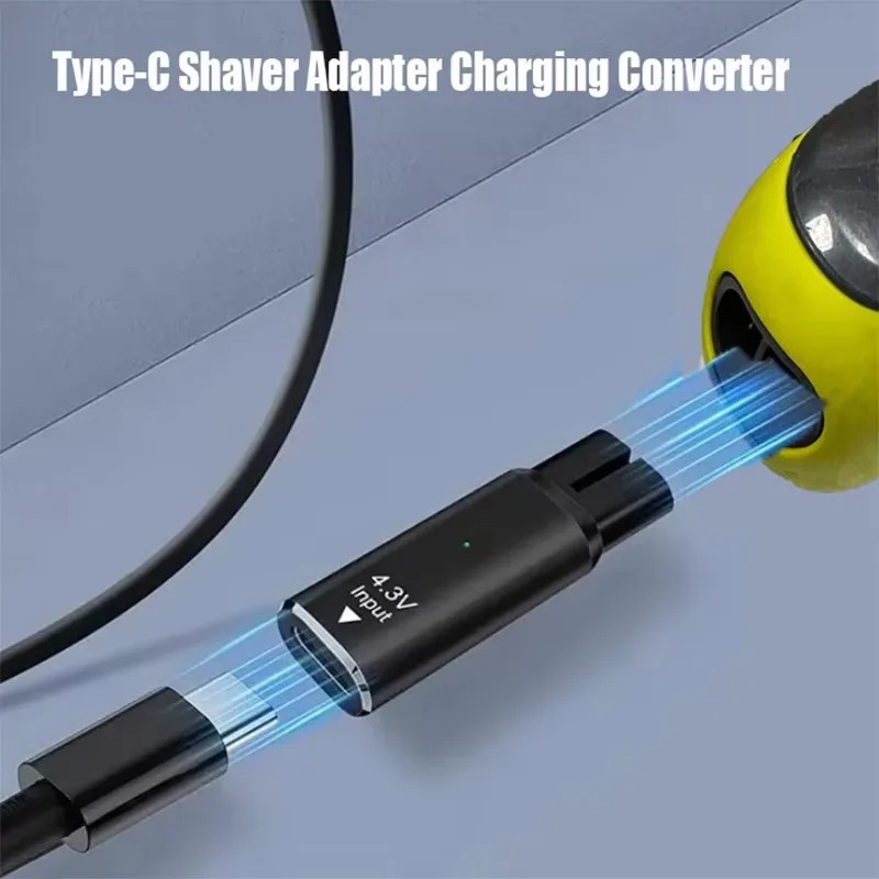 Gambar produk TUBRAN OTG Adapter Type C Female to Philips Shaver Electric Razor 4.3V - A00390