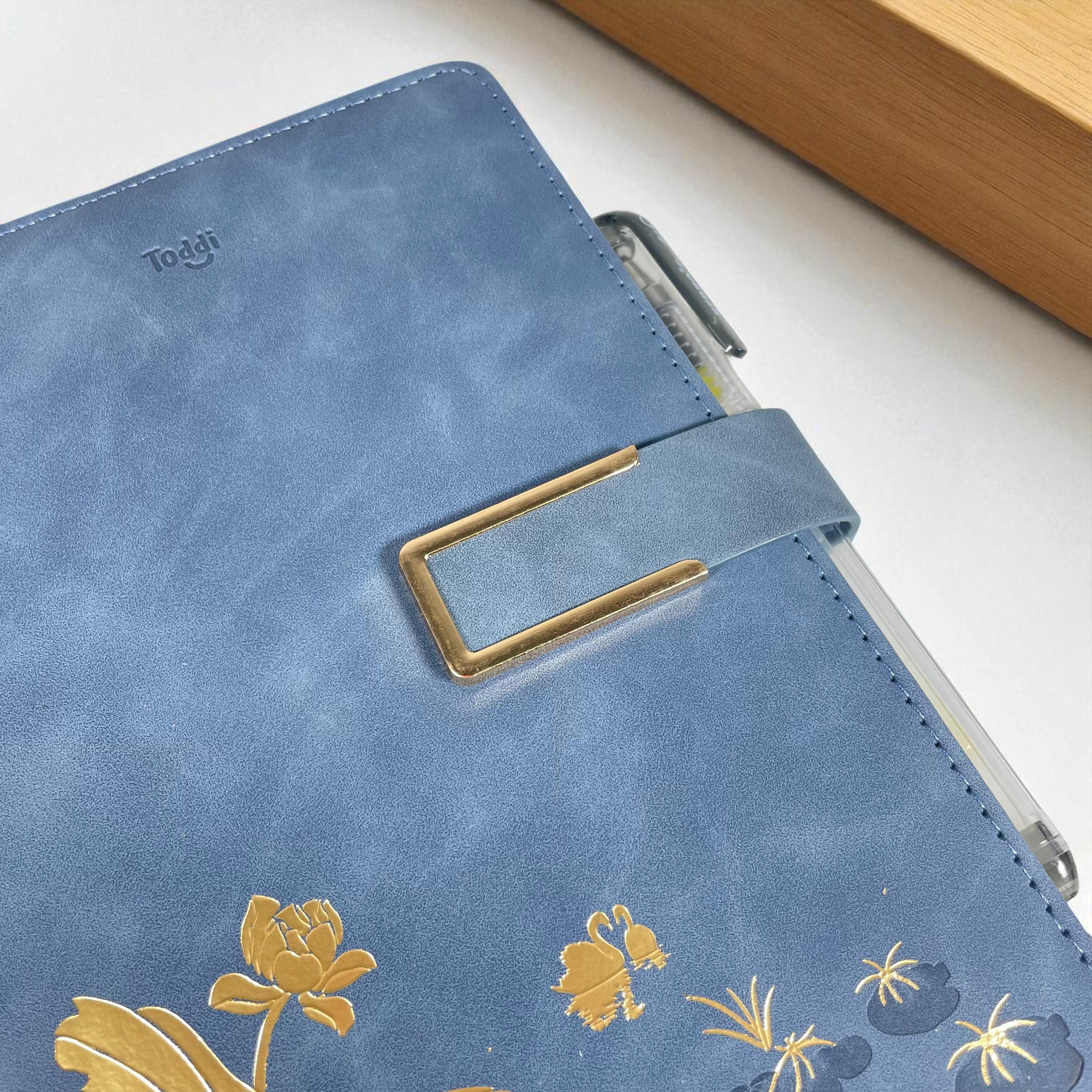Gambar produk Toddi Buku Jurnal Leather Notebook Diary A5 80GSM 200 Halaman - TD663
