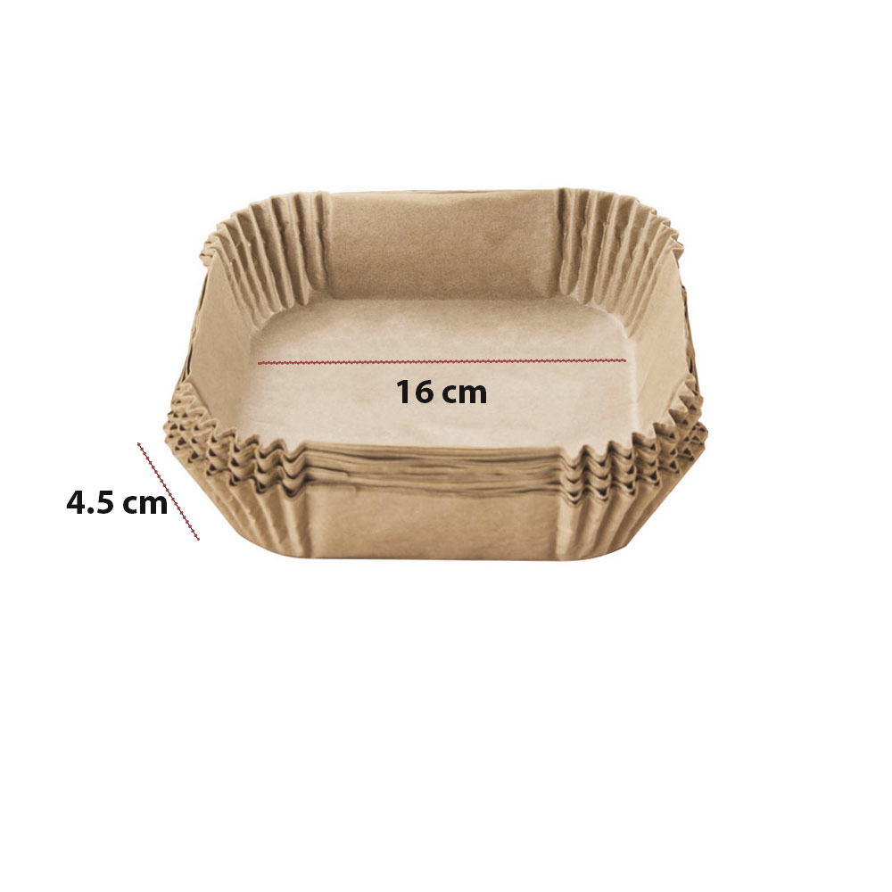 Gambar produk One Two Cups Kertas Alas Air Fryer Paper Liner Non Stick 50 PCS 16cm - MJ5