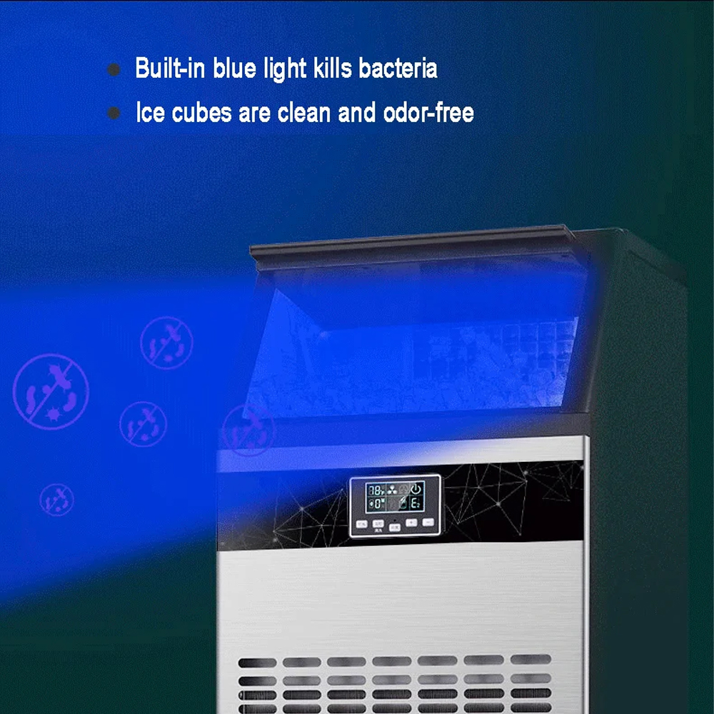 Gambar produk Hicon Mesin Es Batu Kotak Otomatis Ice Maker Machine 70kg 220W - HZB-60FAB