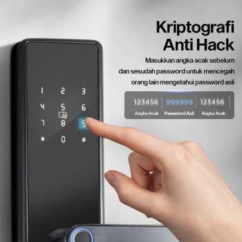 Gambar produk BILIXO Smart Door Lock TTLock App Fingerprint Password Card - N1F