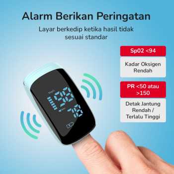 Gambar produk AIQUE Fingertip Pulse Oximeter Alat Ukur Saturasi Oksigen Darah - TY-05