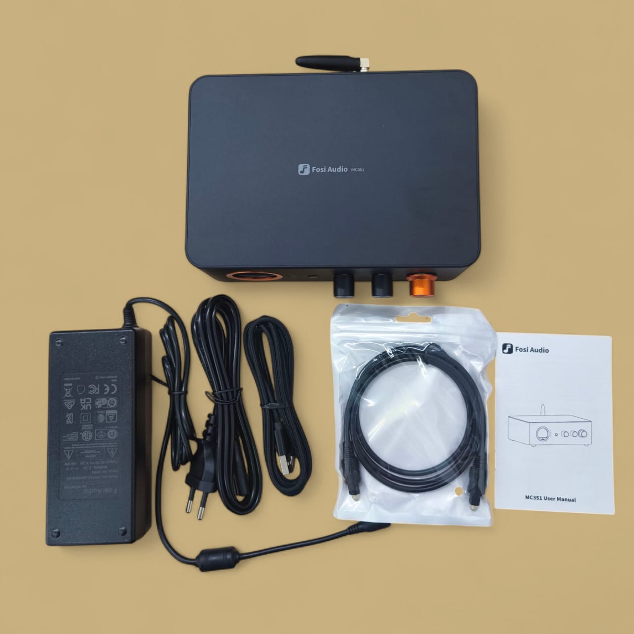 Gambar produk Fosi Audio Amplifier 2.1 Channel DAC Bluetooth VU Meter High Power - MC351