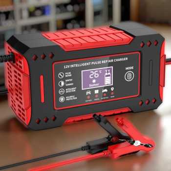 ODM Charger Aki Mobil Intelligent Portable Battery Charger 12V 6A - OM126