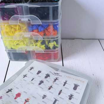 Gambar produk OTOHEROES Kancing Klip Mobil Baut Rivet Trim Retainer Clip 1240 PCS - YH12
