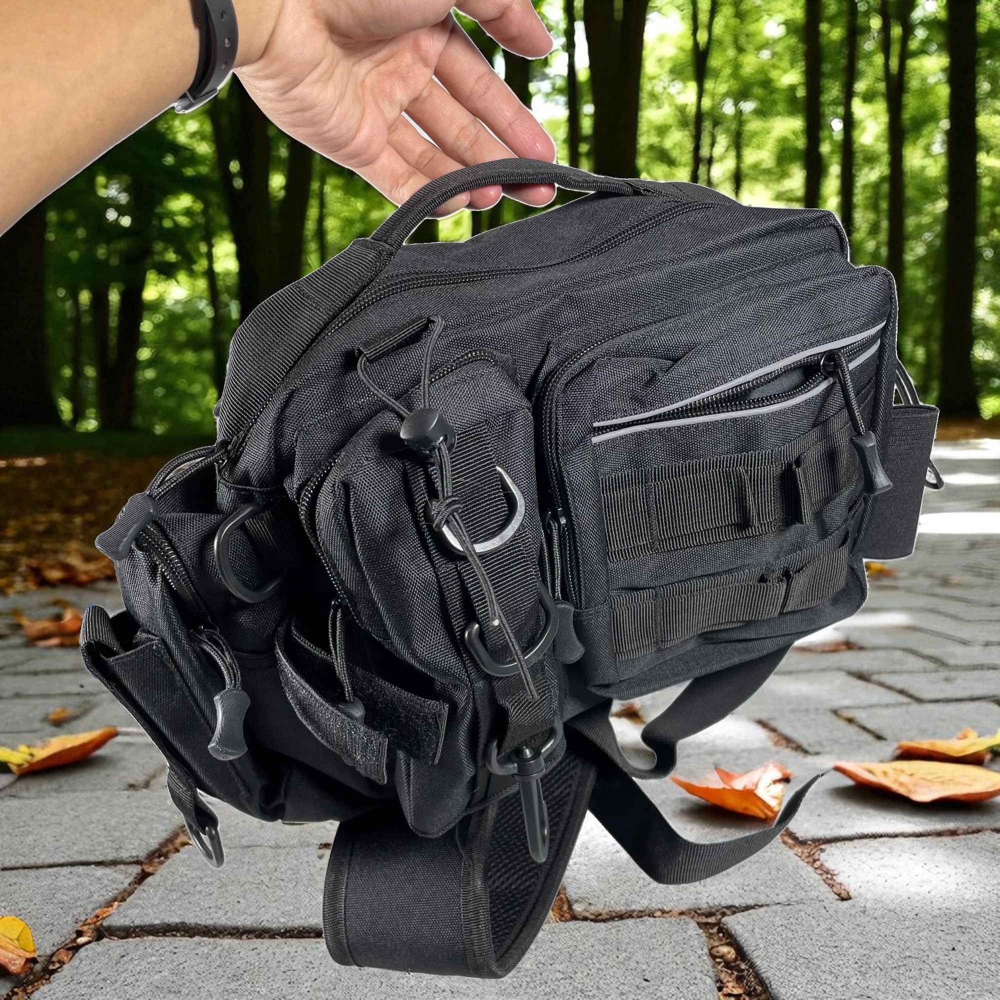 Gambar produk FISBAG Tas Pancing Pinggang Fishing Waist Lure Bag Oxford Waterproof - F-38