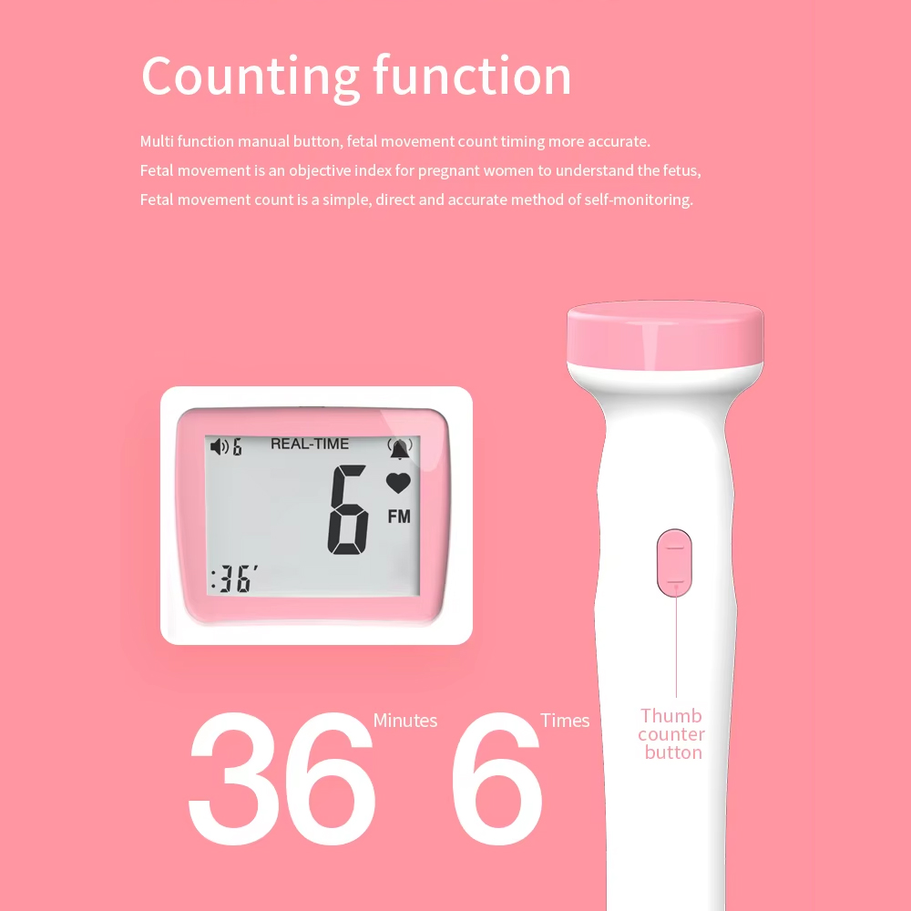 Gambar produk WEBEYOU Alat Deteksi Jantung Janin Fetal Doppler Heartrate Bluetooth - WF-FD101