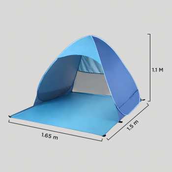 Gambar produk Top Lander Tenda Camping Lipat Otomatis 2-4 Orang Single Layer - TL9