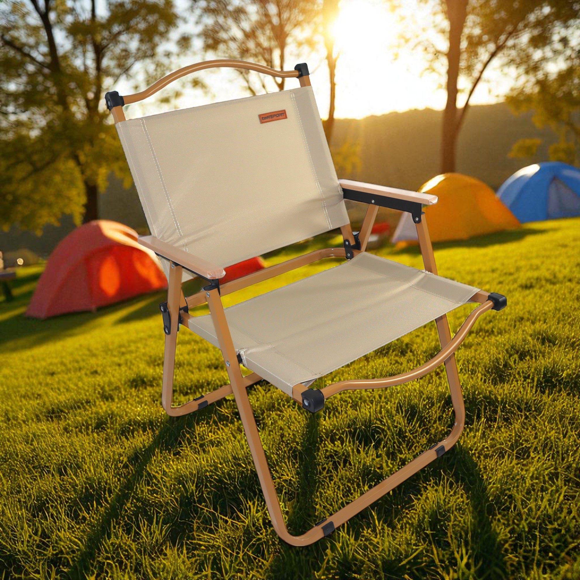 Gambar produk TaffSPORT Kursi Lipat Outdoor Camping Portable Foldable Oxford 600D XL - YH6