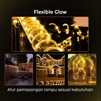 Gambar produk ANBLUB Lampu Hias String Lights Solar Power Waterproof 50 LED 3W 7M - HS-33
