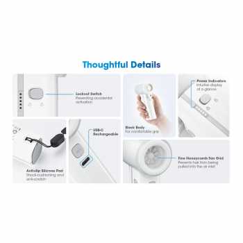 Gambar produk NITECORE Kipas Angin Portable Air Cooler 2in1 5 Speed 5200mAh - IZZCOOL40