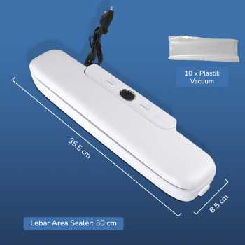 Gambar produk TFALO Alat Vakum Makanan Vacuum Sealer Packaging Machine with Bag - FK-7912