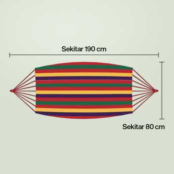 Gambar produk Hammock Tempat Tidur Gantung Double Thick Canvas - JS426