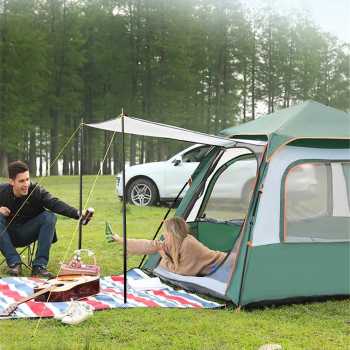 Gambar produk YTZP Tenda Camping Lipat Otomatis 3-4 Orang Single Layer Waterproof - TH-34