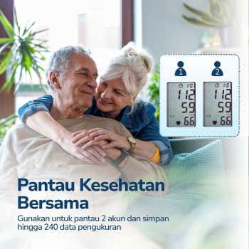 Gambar produk TaffOmicron Pengukur Tekanan Darah Tensimeter Digital Dual Power without Voice - BW-750