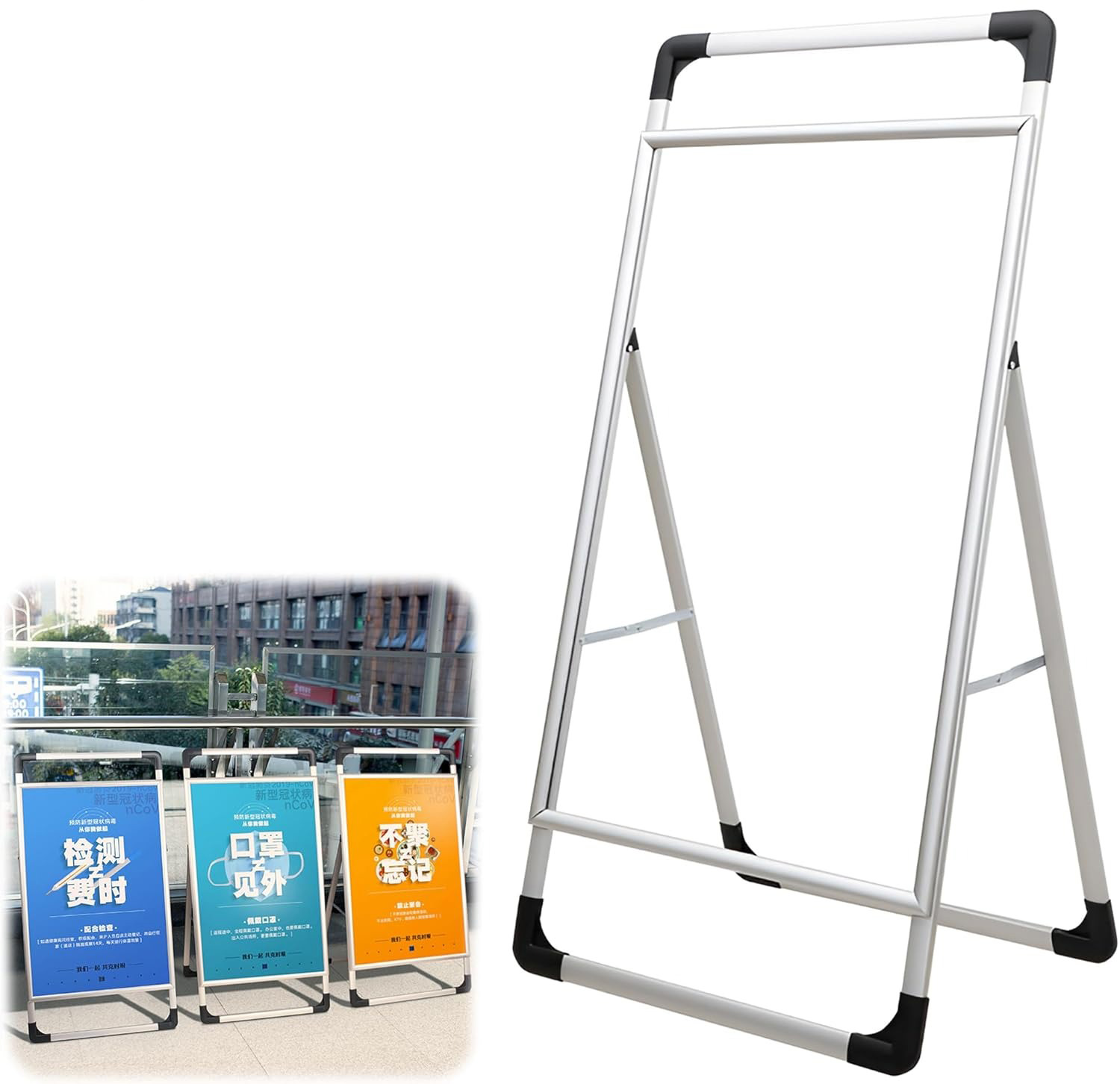 Gambar produk FMB Papan Display Banner Iklan Foldable Poster Board Single Sided - INU103