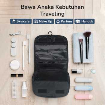 Gambar produk CHADESIEL Tas Travel Make Up Organizer Toiletry Bag with Hook - C150