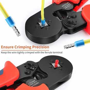 Gambar produk AOKI Tang Crimper Terminal Cable Connector Four Mandrel Crimping Plier - HSC8 6-4A