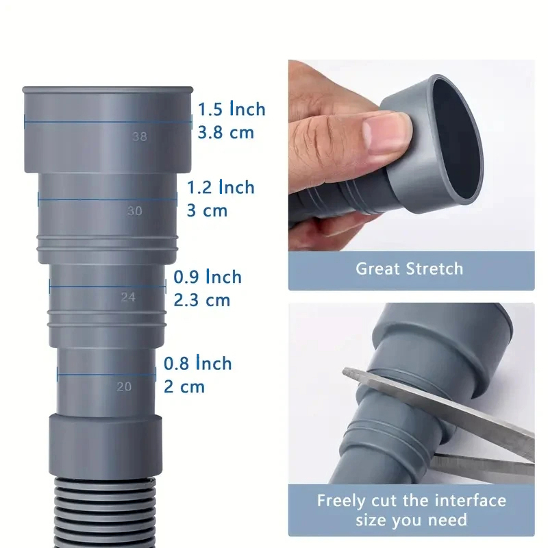 Gambar produk PIPAS Selang Pembuangan Air Mesin Cuci Water Outlet Pipe Hose 2M - PY550