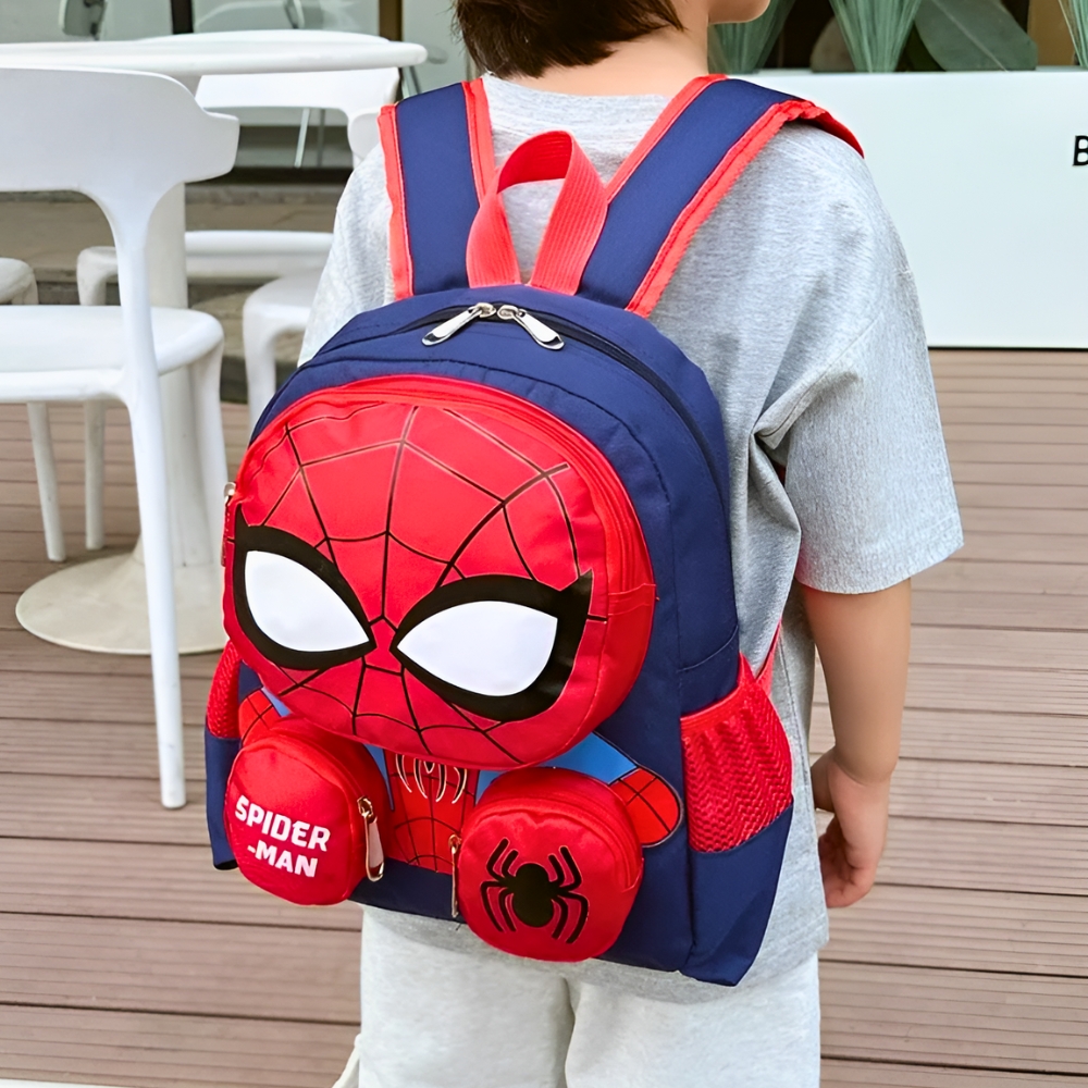 Gambar produk Zihui Tas Ransel Anak Sekolah Backpack Karakter Superhero SpiderMan 3D - 6388