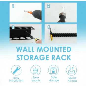 Gambar produk LUMOX Rak Gantung Obeng Screw Driver Holder Storage Rack 3in1 23 Holes - LM