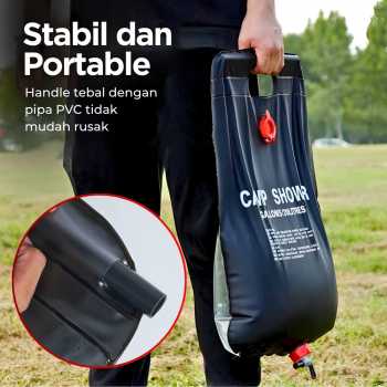 Gambar produk Kantong Air Mandi Portable Camping Outdoor Shower Bag 20L - YYEDC