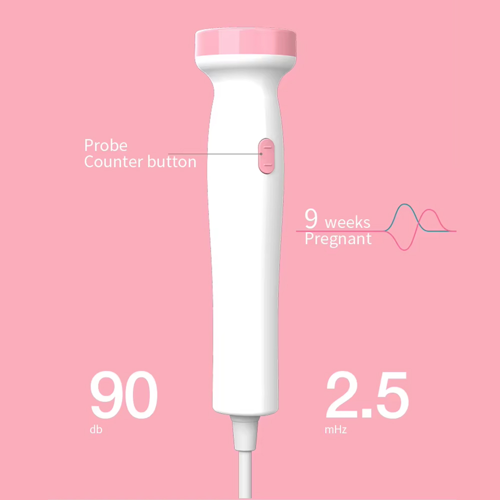 Gambar produk WEBEYOU Alat Deteksi Jantung Janin Fetal Doppler Heartrate Bluetooth - WF-FD101