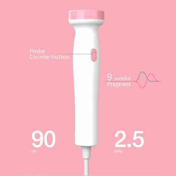 Gambar produk WEBEYOU Alat Deteksi Jantung Janin Fetal Doppler Heartrate Bluetooth - WF-FD101