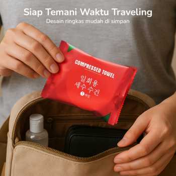 Gambar produk YIFUYAN Handuk Mini Travel Disposable Compressed Towel - TC050