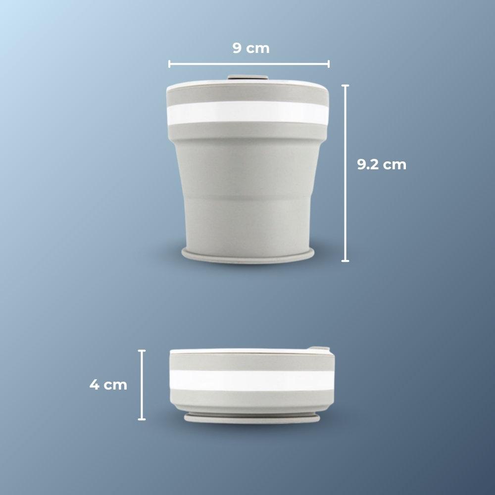 Gambar produk ACEBON Gelas Lipat Silikon Foldable Cup Heat Resistant 350ml - M6