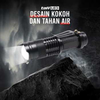 Gambar produk TaffLED Pocketman Senter LED 2000 Lumens Waterproof with Charger - P1