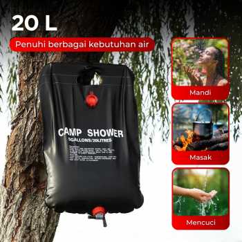 Gambar produk Kantong Air Mandi Portable Camping Outdoor Shower Bag 20L - YYEDC
