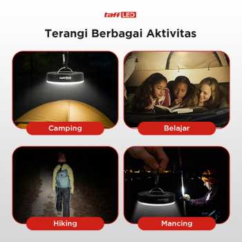 Gambar produk TaffLED Lampu LED Camping Tenda Waterproof Emergency COB Natural White - G198