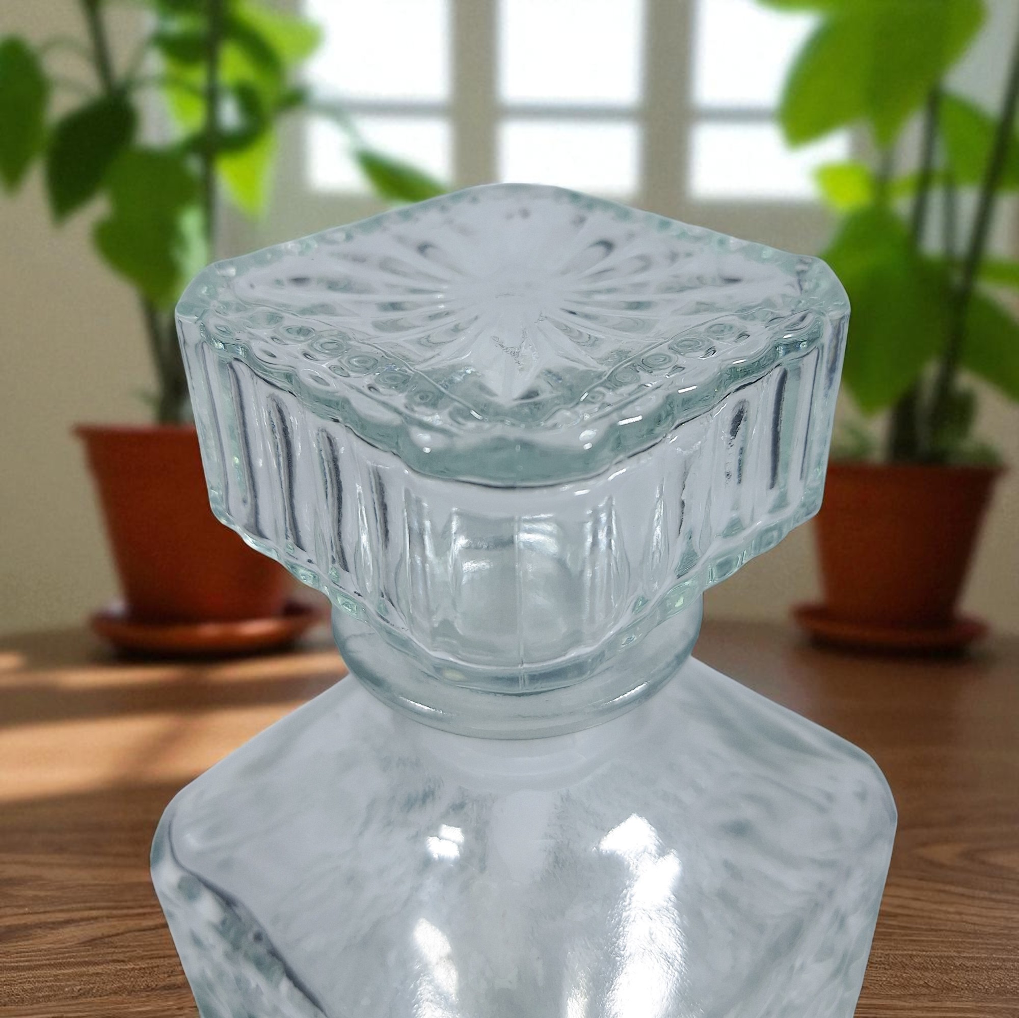 Gambar produk ALISWINE Whisky Decanter Glass Bottle Liquor Scotch Luxury 950ml Ice Vase - AL95