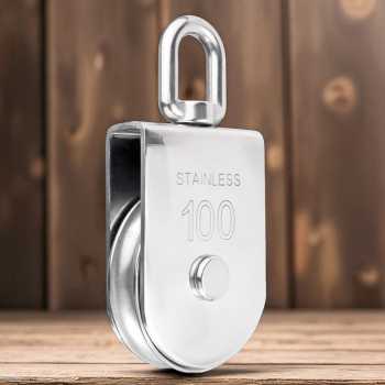 Gambar produk Mayrise Katrol Kerekan Swivel Pulley Stainless Steel 304 Single Wheel M100 - MAY304