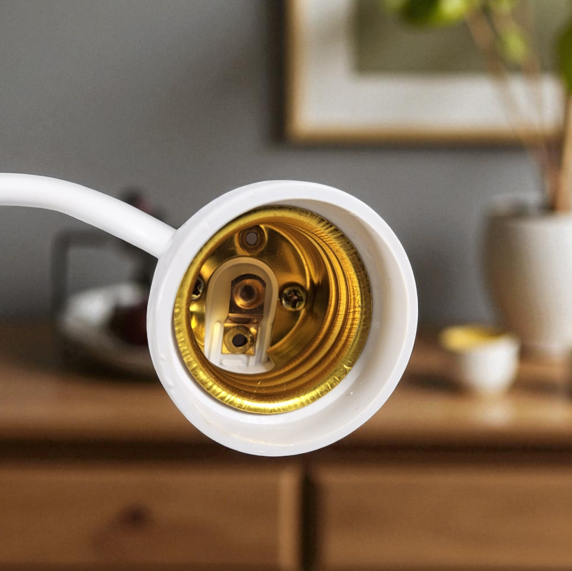 Gambar produk TaffLED Fitting Lampu Bohlam LED EU Plug 220V 25A E27 with Switch - HF-666