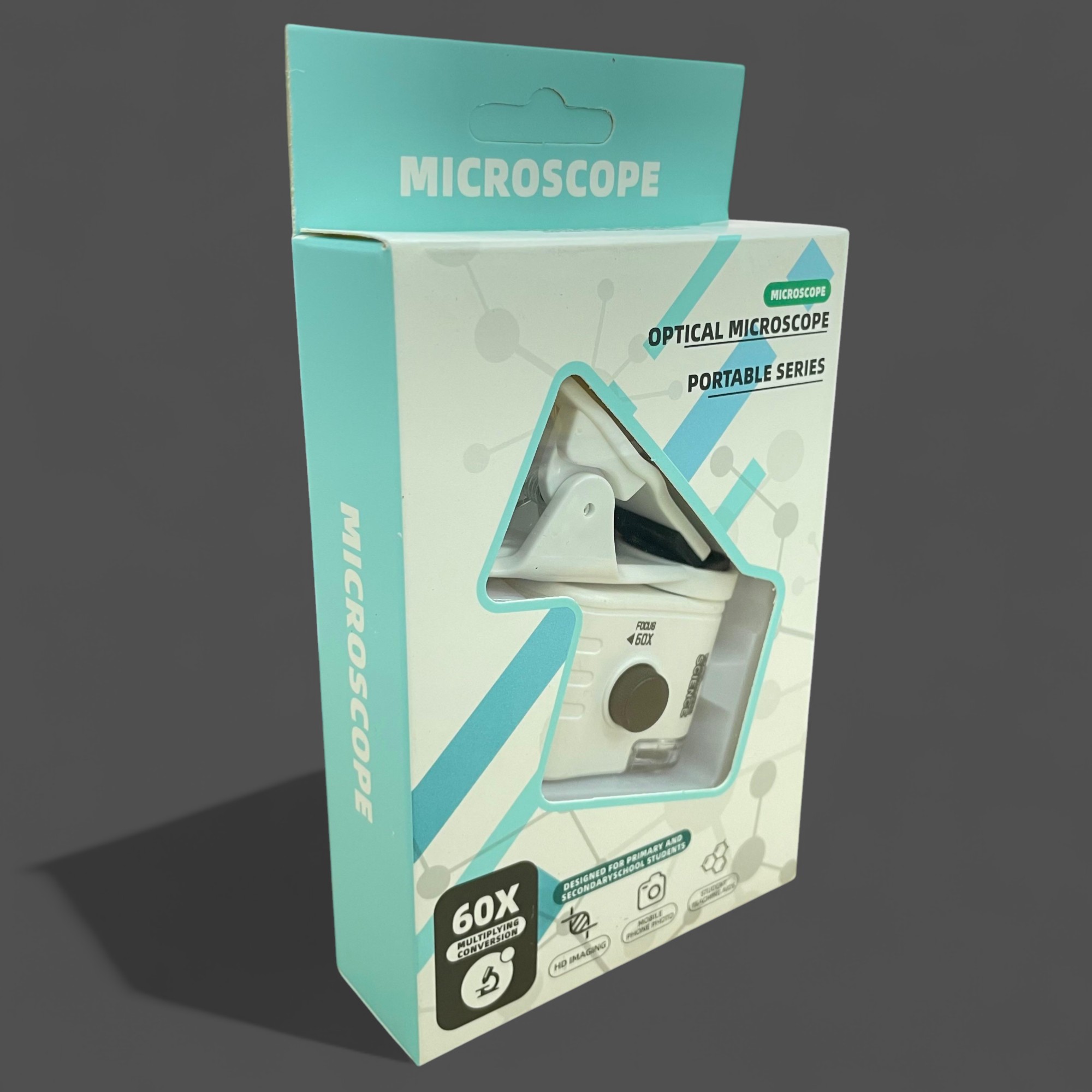 Gambar produk MAIKU Mikroskop Mini Pocket Lab 60X Magnification with Phone Clip - M8613