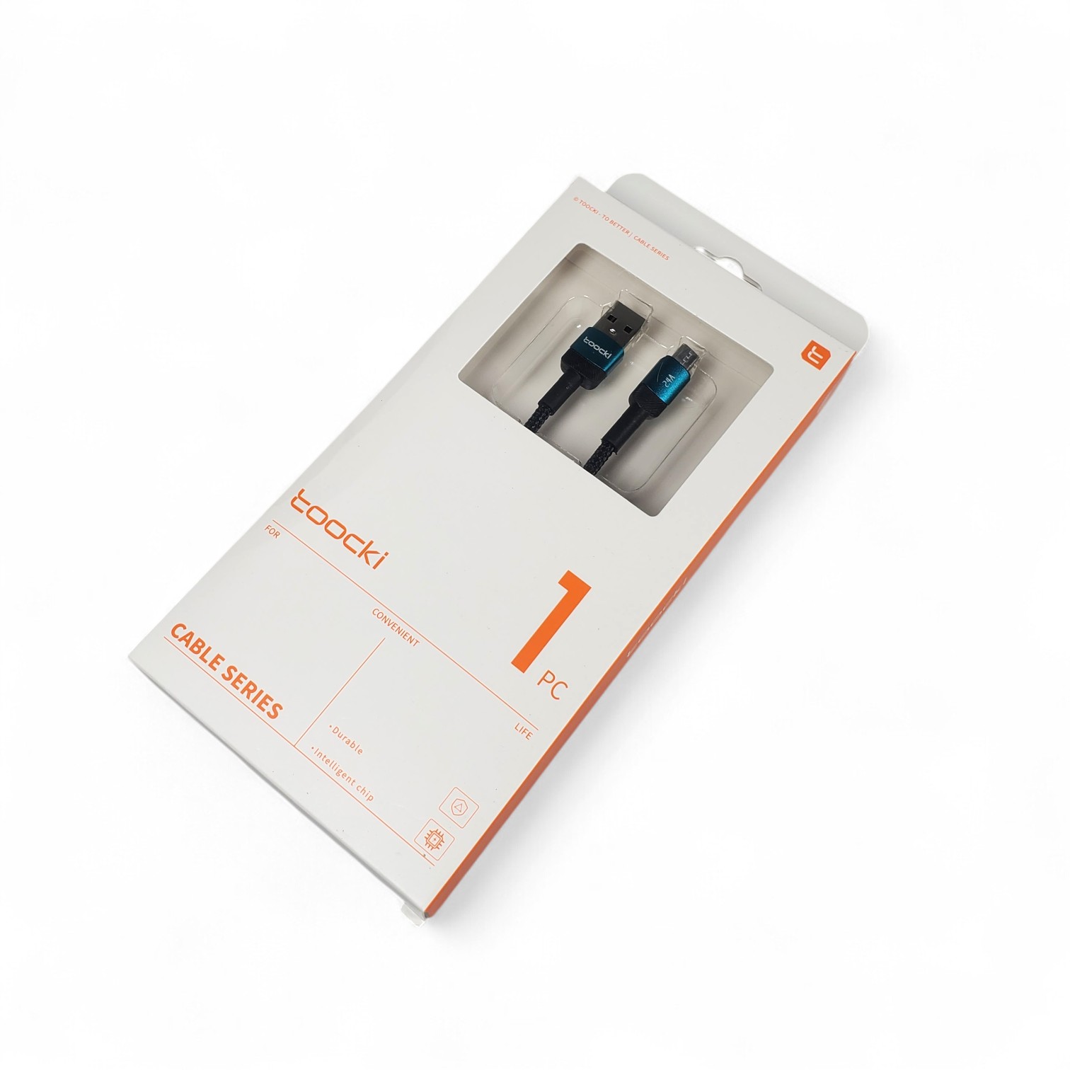 Gambar produk Toocki Kabel Data USB A to Micro USB Fast Charging Braided 2.4A 12W 2M - TXCM-HY