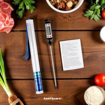 Gambar produk Taffware Termometer Pengukur Suhu Makanan Digital Daging Kopi Susu - TP101