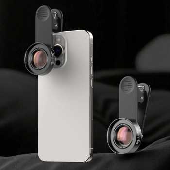 APEXEL Lensa Kamera Smartphone Macro Lens 30-120mm with Universal Clip - APL-HD30120