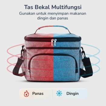 Gambar produk WILLSTAR Tas Piknik Hot and Cold Insulated Lunch Bag Leakproof 15L - WS23