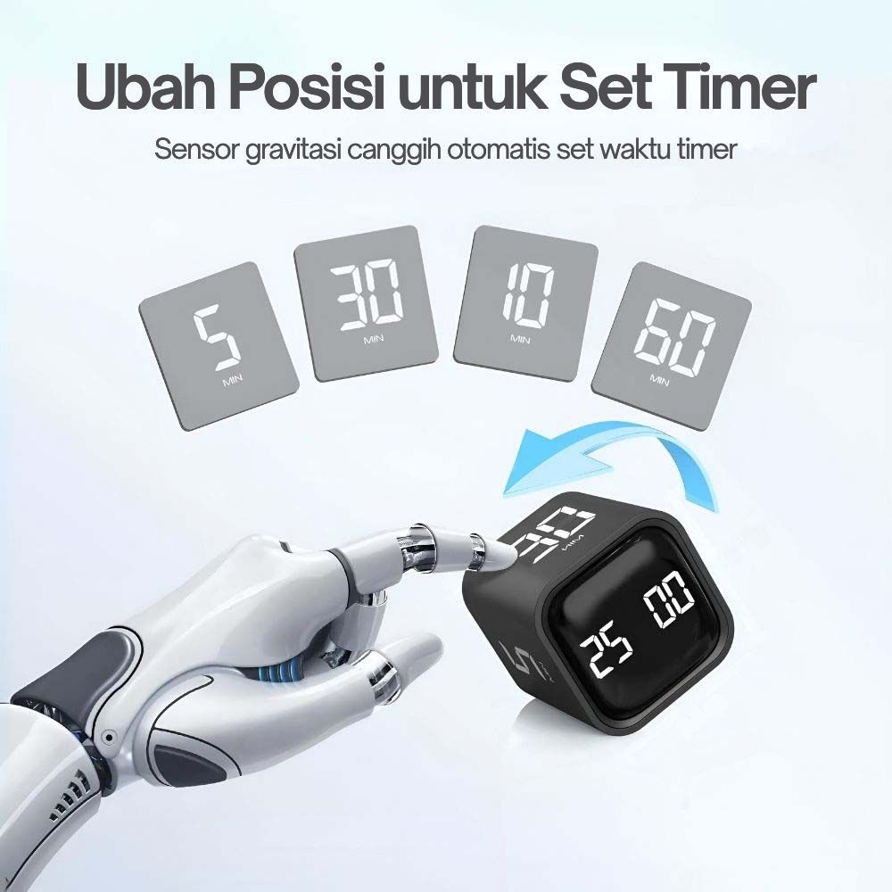 Gambar produk F4 Timer Masak Dapur Digital LED Gravity Sensor Kitchen Countdown - F4283