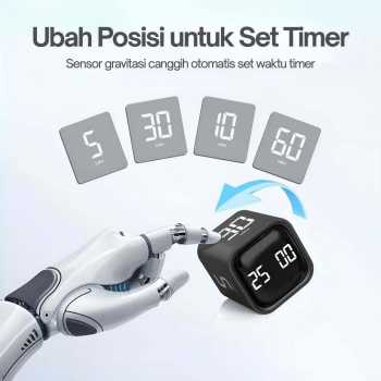 Gambar produk F4 Timer Masak Dapur Digital LED Gravity Sensor Kitchen Countdown - F4283