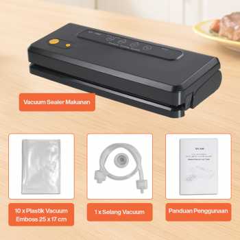 Gambar produk SOVACUM Alat Vakum Makanan Vacuum Sealer Packaging Machine with Bag - SX-100