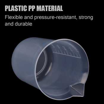Gambar produk BURSON Gelas Ukur Plastik Dapur Laboratorium Measuring Cup 100ml - B4